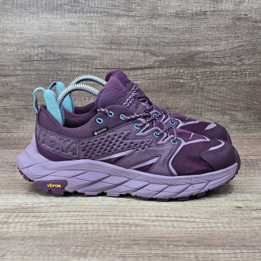 Hoka Anacapa Low GTX Women's Size 8.5B Purple Gore-Tex Hiking Shoes 1119373-GWEL